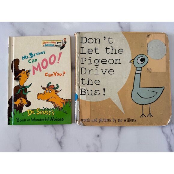 Don’t let the pigeon drive Mr.Brown can moo can you?  Book bundle of 2 books chi - Picture 1 of 9